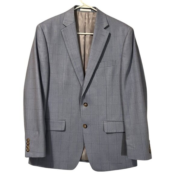 Lauren Ralph Lauren Blazer Men’s 40R Blue Silk Wool Blend Career Classic - Picture 1 of 16